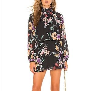 Yumi Kim Class Act Floral Dress in Lake Side Black